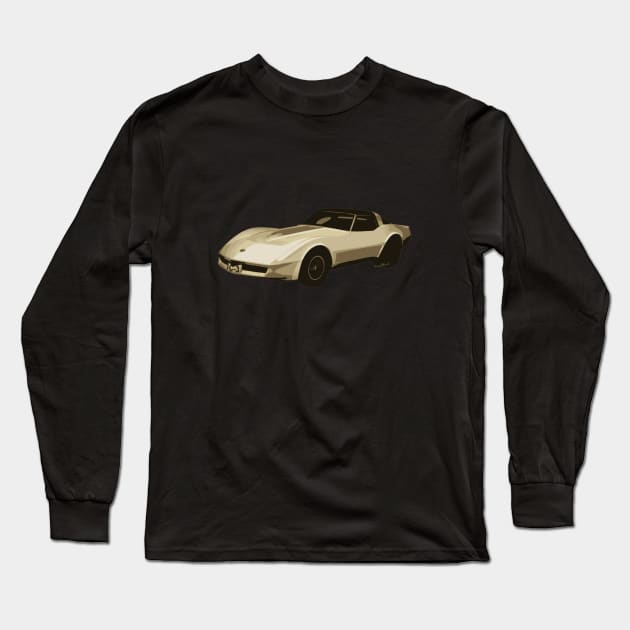 1982 Chevrolet Corvette Long Sleeve T-Shirt by vivachas